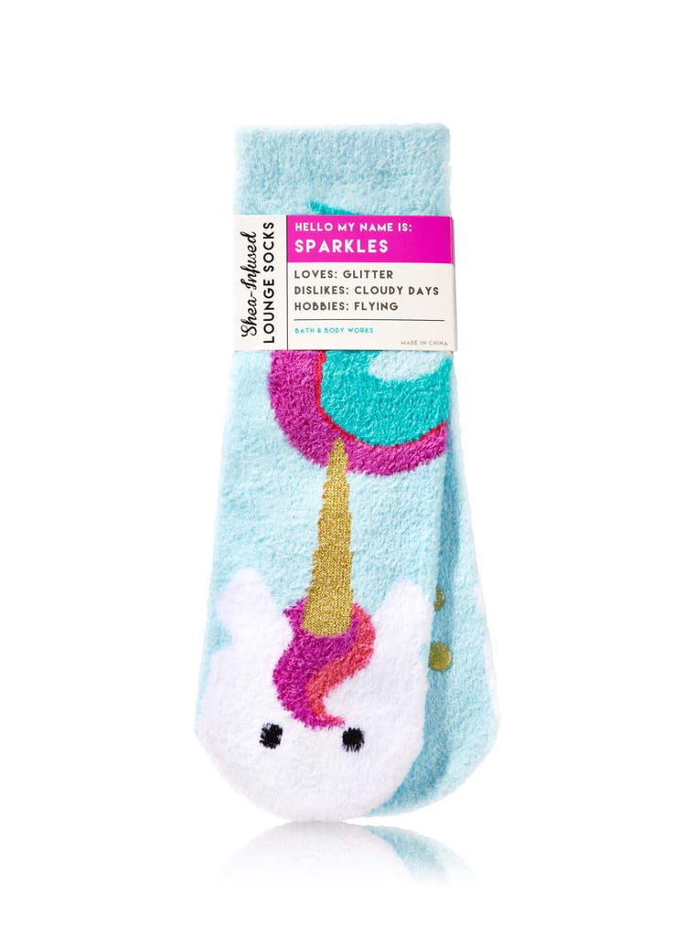 Bath & Body Works Sparkles The Unicorn Shea-Infused Lounge Socks