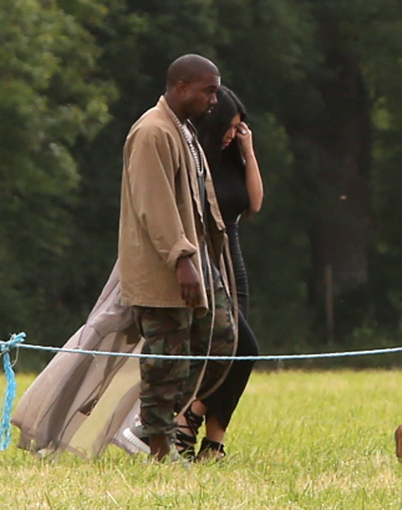 Kim Kardashian's Sheer Dress at Glastonbury