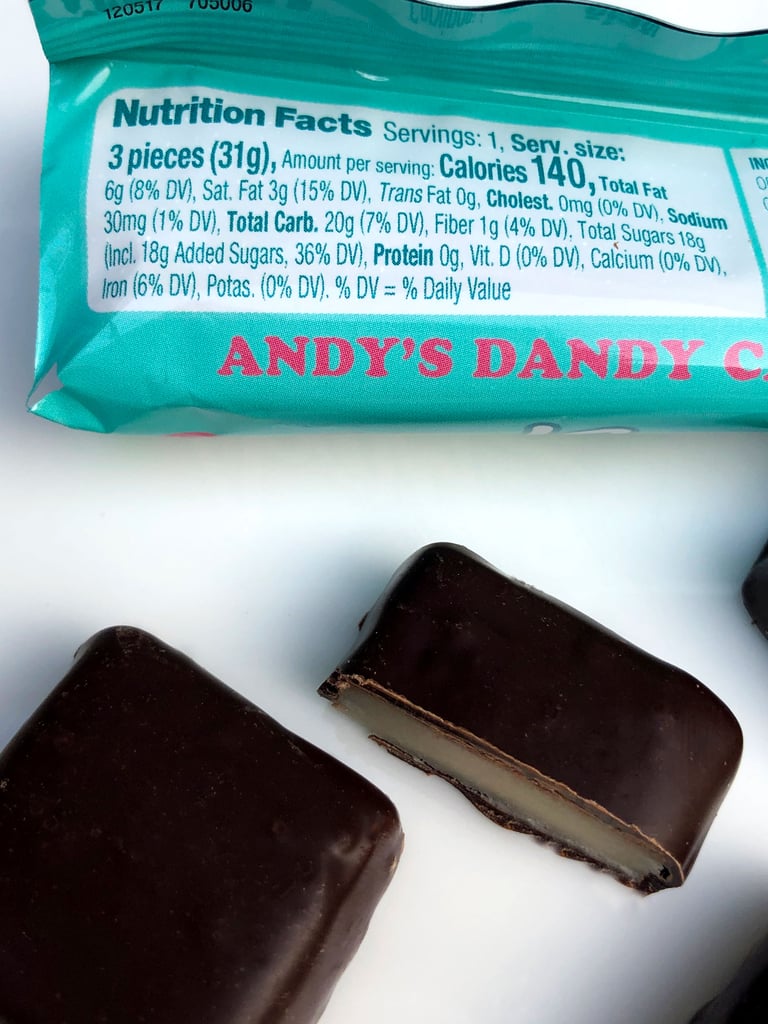Amy's Minty Candy Bar Nutritional Info