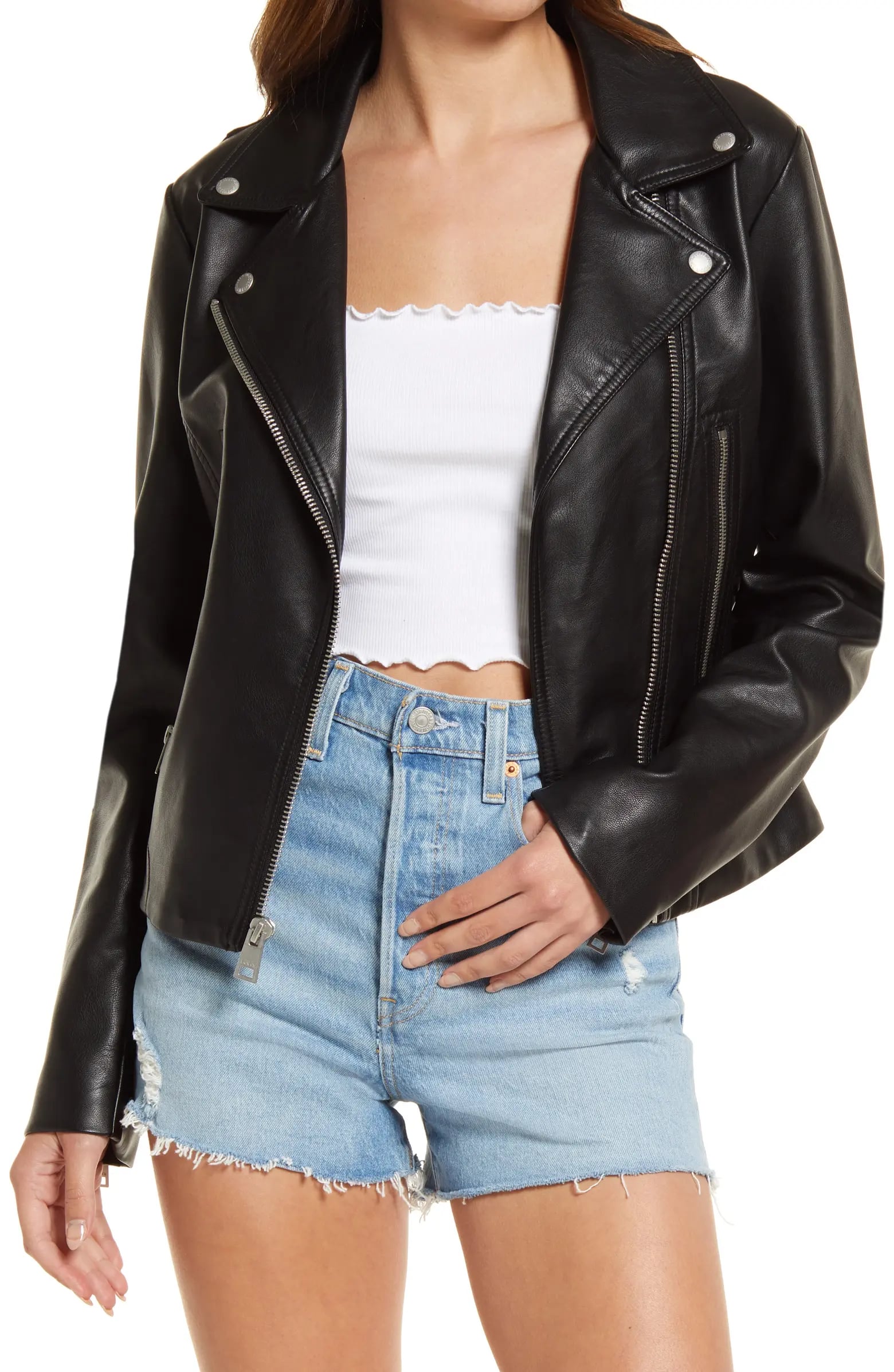 Levi's faux leather moto jacket clearance