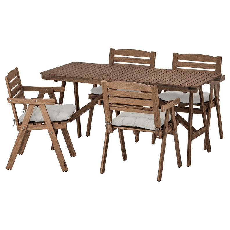 Falholmen Table With 4 Armchairs