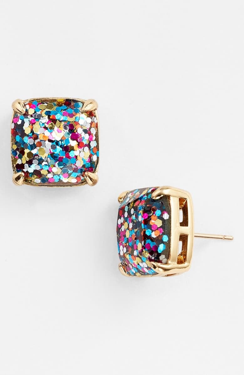 Kate Spade New York Glitter Stud Earrings