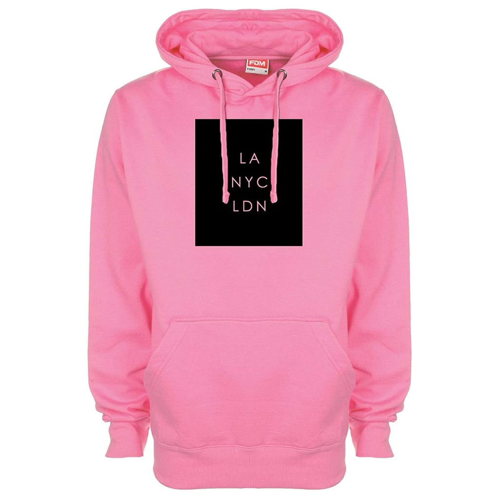 Minamo LA NYC LDN Hoodie | Taylor Swift Pink New York City Sweatshirt ...