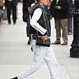 When Her Loungewear Went Perfectly With Her YSL Bag