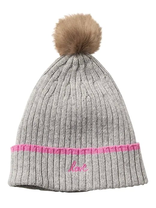 Matching Pom-Pom Beanie