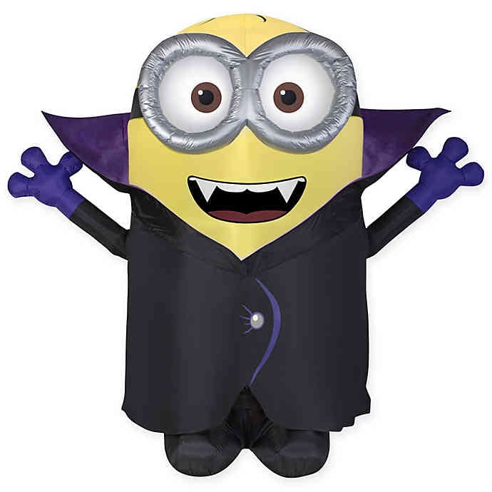 Inflatable Gone Batty Minion Outdoor Halloween Decoration