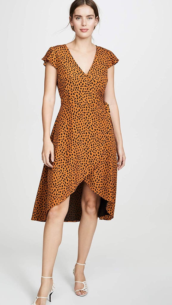 BB Dakota Leopard Print Wrap Dress