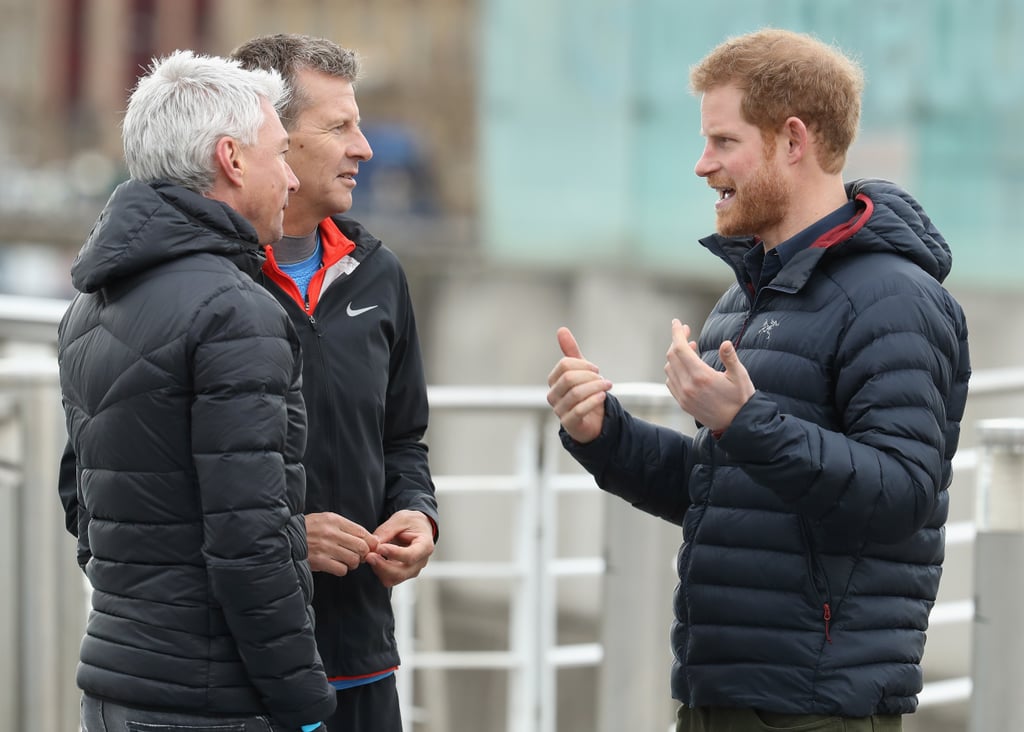 Prince Harry at Training Session in England February 2017