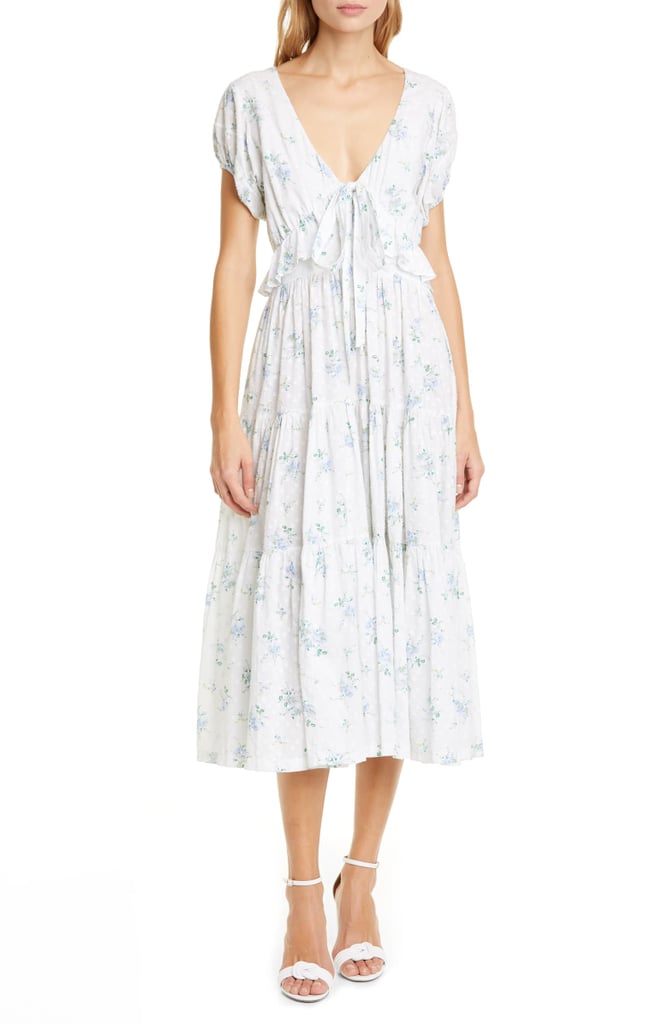 Loveshackfancy Carlton Floral Ruffle Cotton Dress Best Cotton