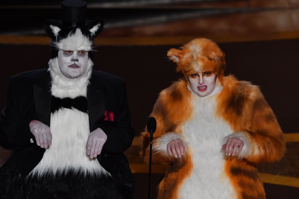 James Corden and Rebel Wilson Dressed as Cats at Oscars 2020