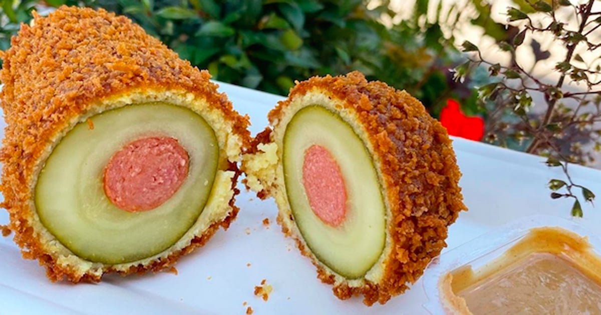 Downtown Disney Is Now Selling a Panko Crusted Pickle Dog