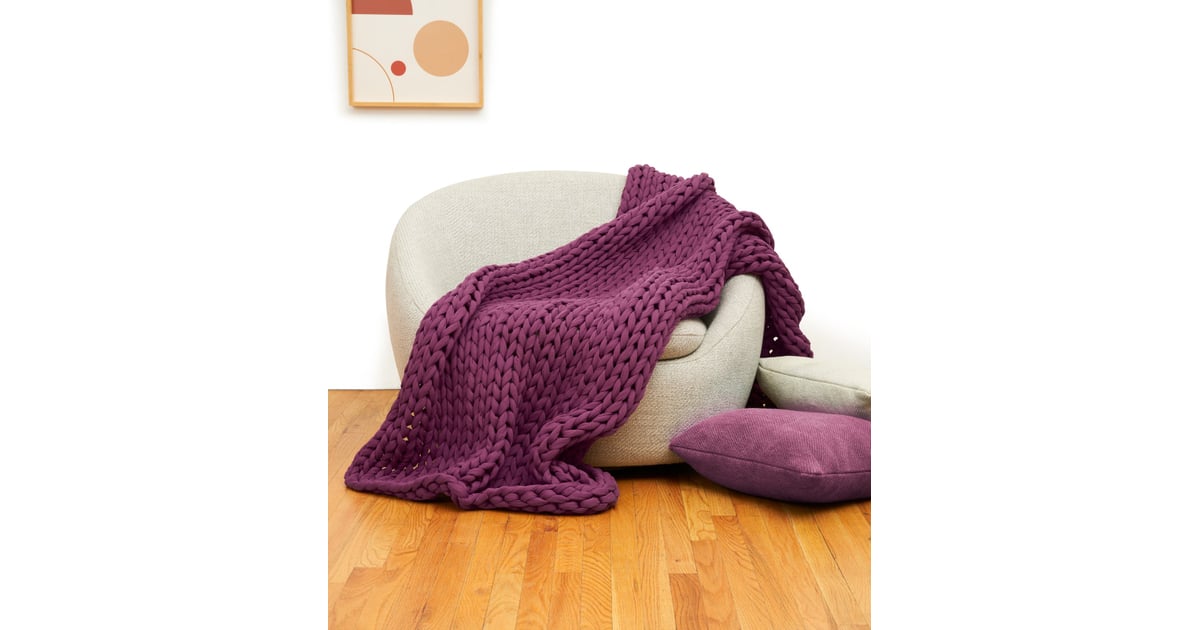 Bearaby Cotton Napper in Evening Eggplant | Bearaby Weighted Blanket