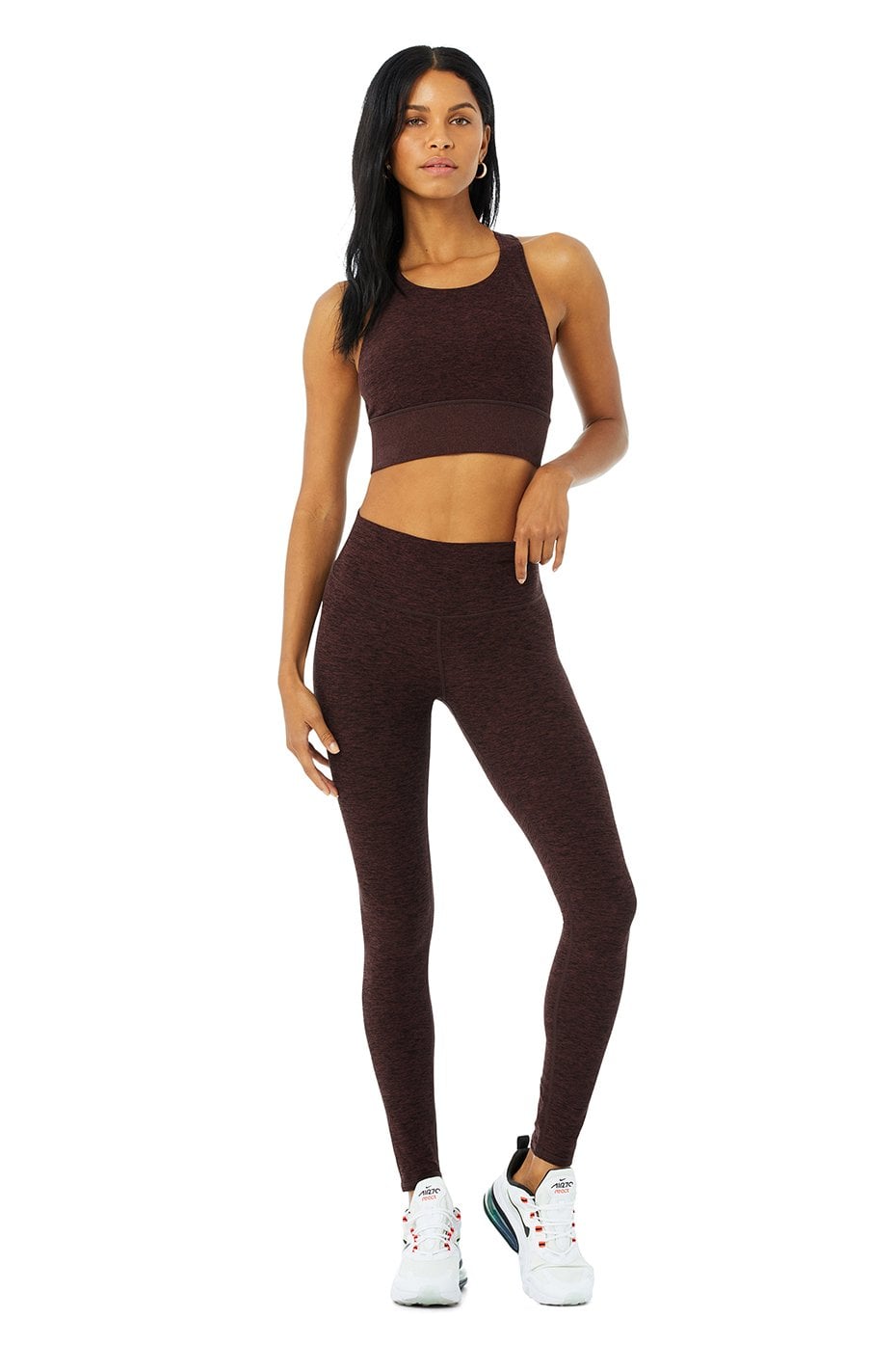 Alo High-Waist Alosoft Highlight Legging & Serenity Bra Set, We've Been  Seeing Brown Workout Clothes Everywhere, and We're Hopping on the Trend