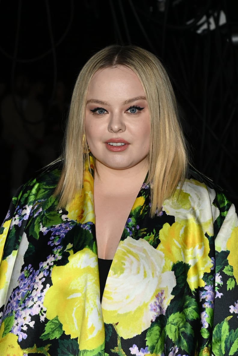 LONDON, ENGLAND - SEPTEMBER 20: Nicola Coughlan attends the Richard Quinn show during London Fashion Week September 2022 on September 20, 2022 in London, England. (Photo by Kate Green/BFC/Getty Images)