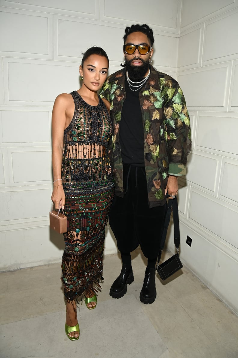 Amina Muaddi and Fary at the Jean Paul Gaultier Fall 2022 Couture Show