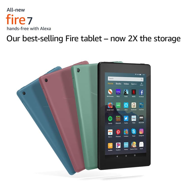 All-New Fire 7 Tablet | The Best Cyber Monday Sales on Amazon Devices 2019 | POPSUGAR Smart ...