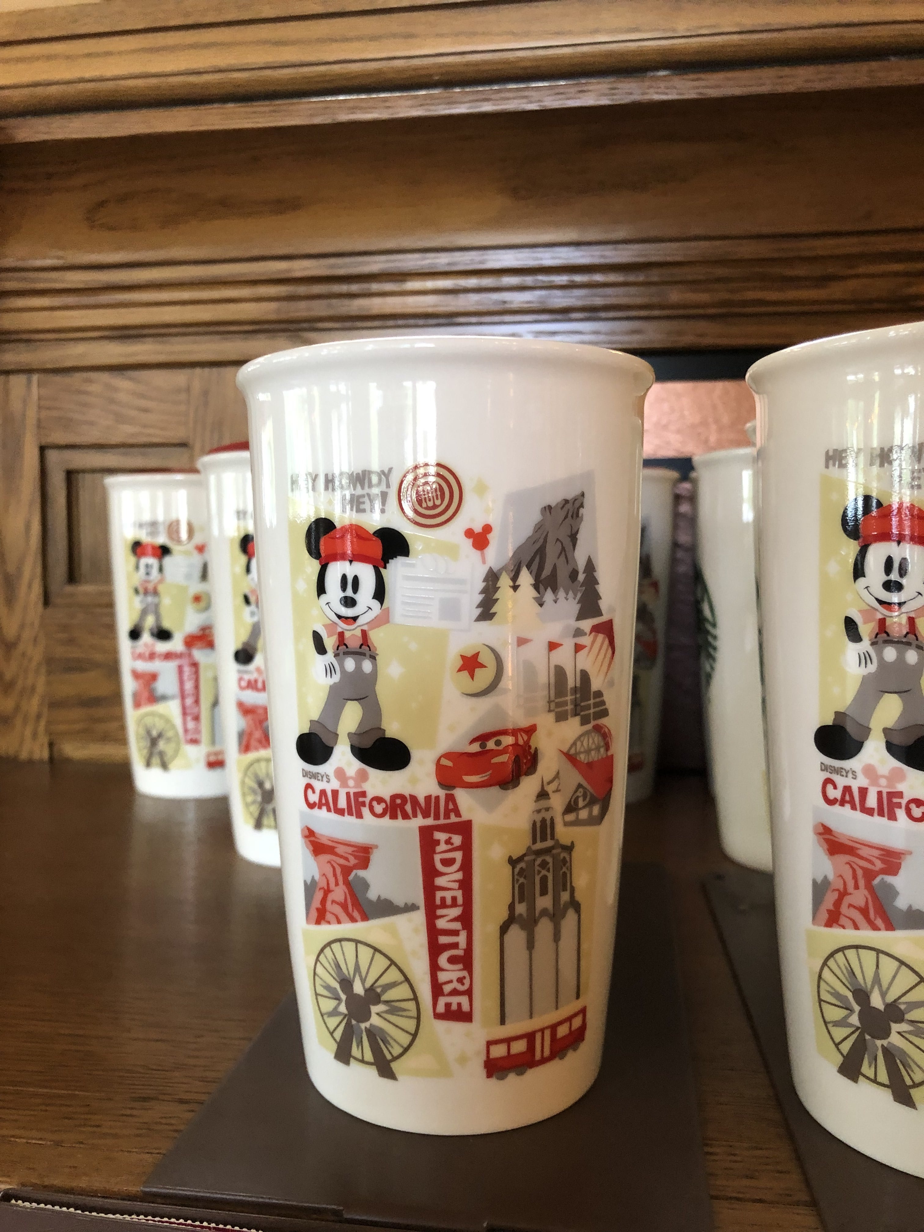 Disney Travel Tumbler - Disney California Adventure Starbucks Ceramic Travel  Tumbler