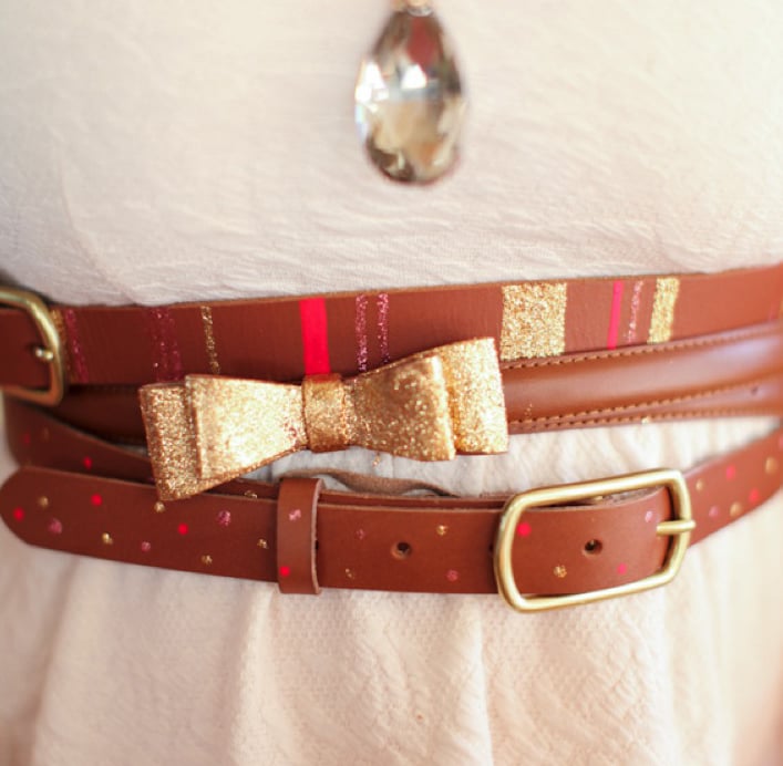 Belt With Glitter Details