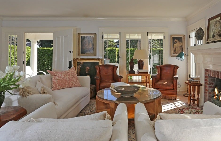 The living room offers tons of natural light.