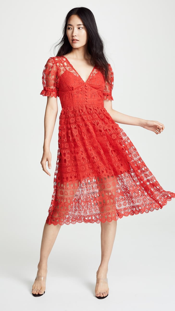 Wedding Guest Dresses From Self Portrait Popsugar Fashion