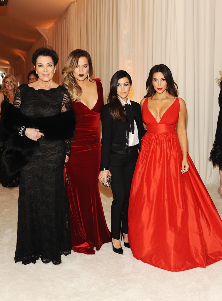 The Kardashians at Elton John's Oscar Party 2014