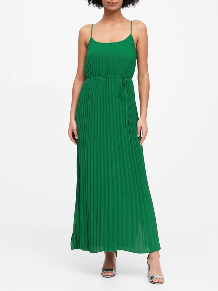 Pleated Maxi Dress Best Spring Dresses From Banana Republic