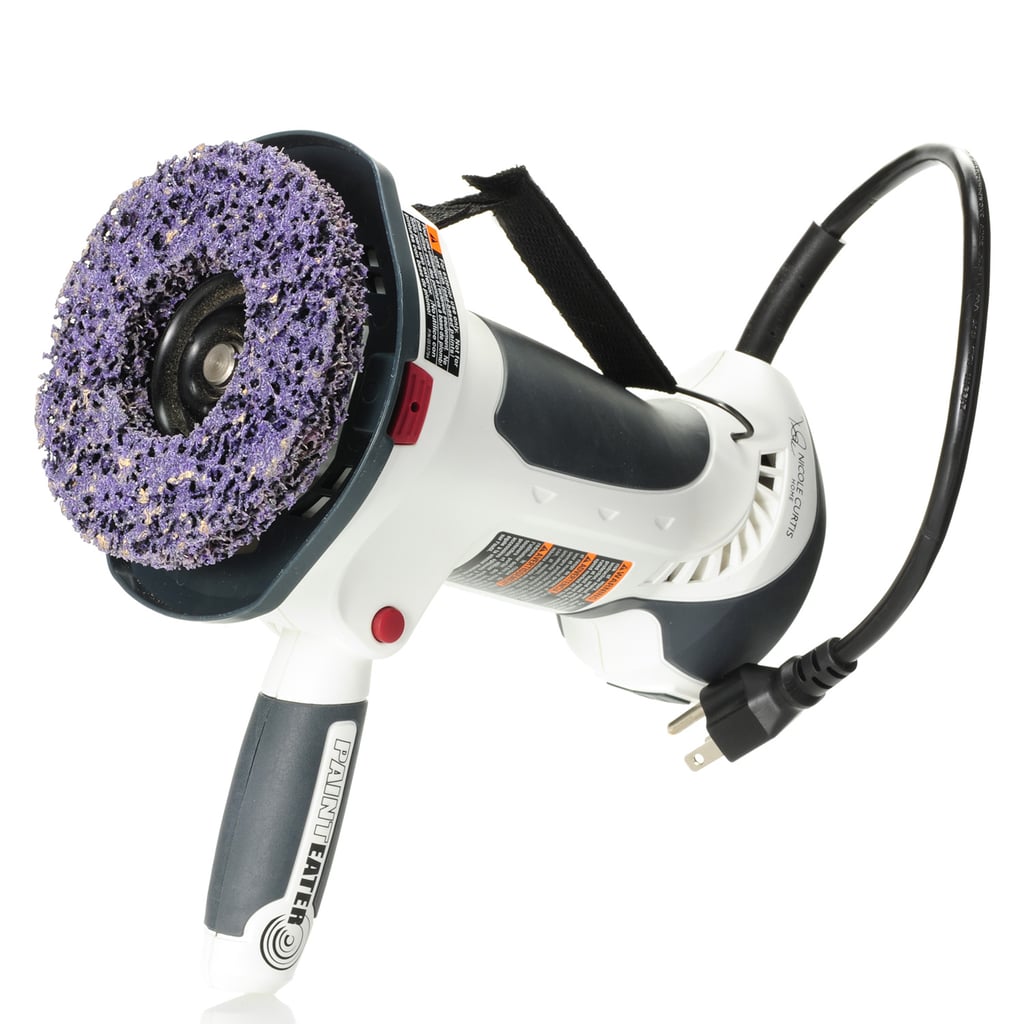 There is also a sanding tool called a paint eater. Nicole Curtis