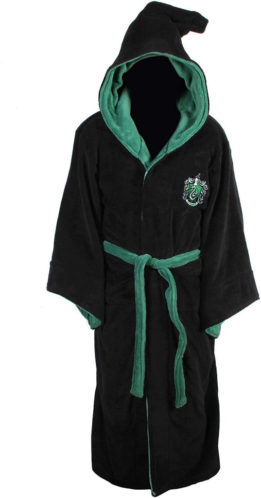 Slytherin Adult Fleece Hooded Bathrobe