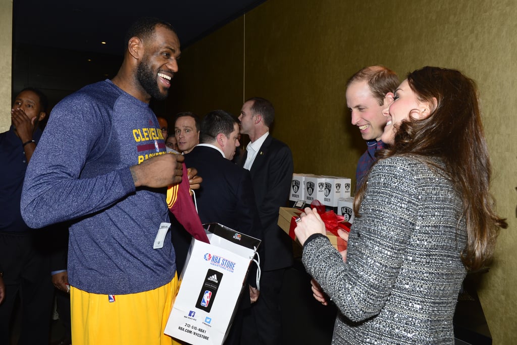 Prince William and Kate Middleton at Brooklyn Nets Game