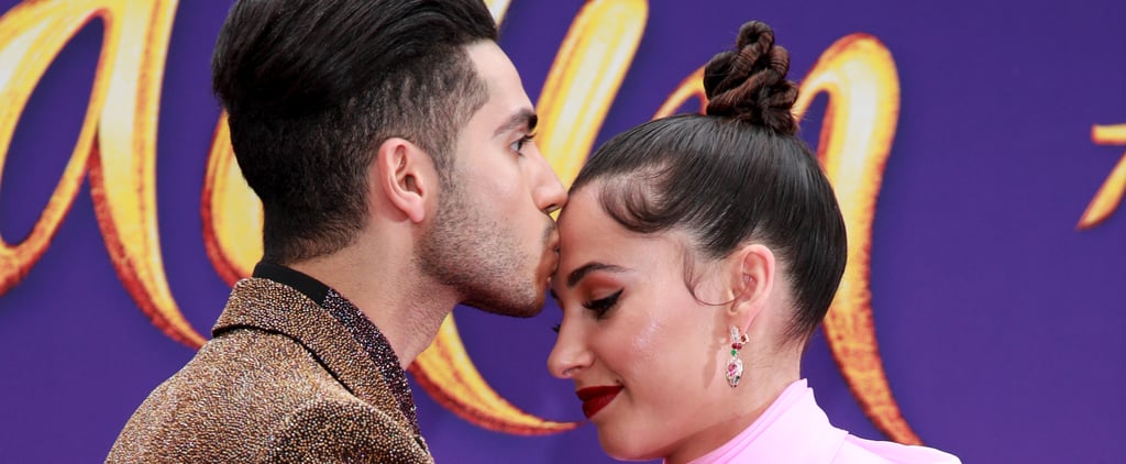 Mena Massoud and Naomi Scott at the Aladdin Premiere 2019