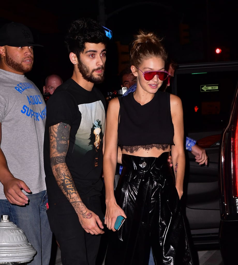 Gigi Hadid Rocked a Lacy Layer Under Her Black Underboob Top