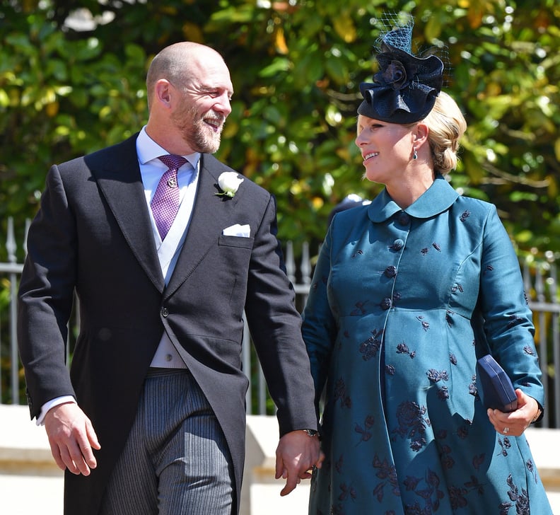WINDSOR, UNITED KINGDOM - MAY 19: (EMBARGOED FOR PUBLICATION IN UK NEWSPAPERS UNTIL 24 HOURS AFTER CREATE DATE AND TIME) Mike Tindall and Zara Tindall attend the wedding of Prince Harry to Ms Meghan Markle at St George's Chapel, Windsor Castle on May 19, 