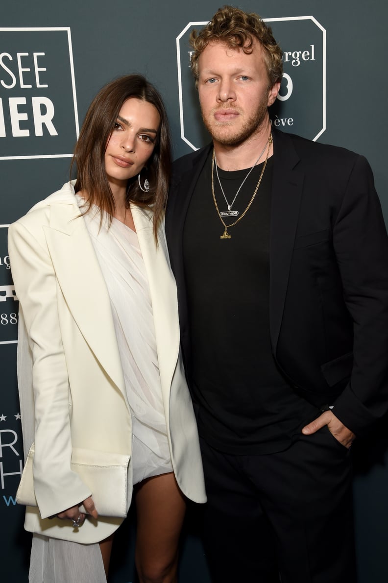 Emily Ratajkowski and Sebastian Bear-McClard at the 2020 Critics' Choice Awards