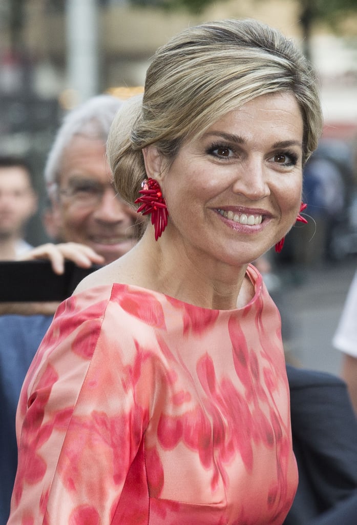 Queen Maxima's Red Natan Dress at Holland Festival 2016