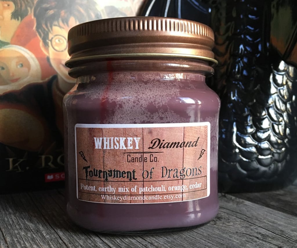 Tournament of Dragons candle ($9) with patchouli, cedarwood, and orange notes