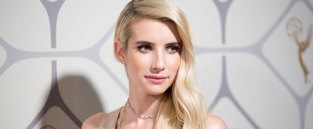 Emma Roberts White Bridesmaid Dress