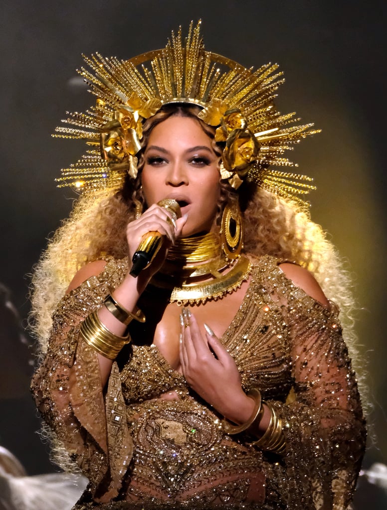 Beyoncé's Monochromatic Gold Look in 2017