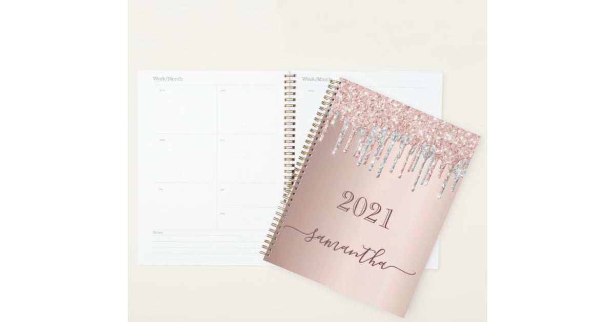 Zazzle Rose Gold Glitter 2021 Planner Sparkle Away Here S What To Get Your Glitter Obsessed Friends Popsugar Love Sex Photo 18