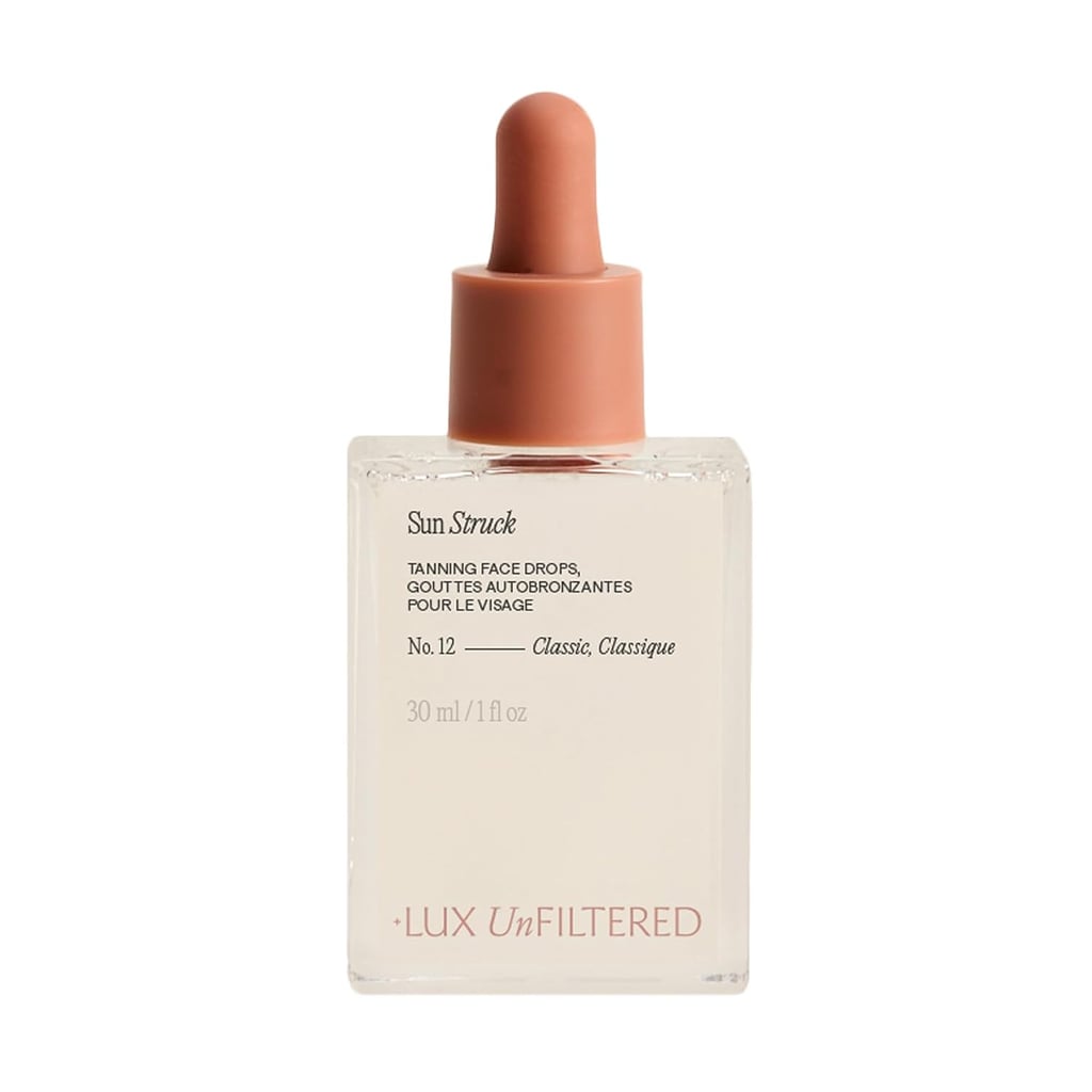 + Lux Unfiltered N12 Bronzing Face Drops ($36, originally $42)
No matter how much of a self tanning expert you are, applying a mousse or foam to your face is usually where mistakes happen. For a foolproof option, swap in these easy to use bronzing drops instead. Apply them directly onto your face or mix it into your favorite moisturizer for a gradual glow.
