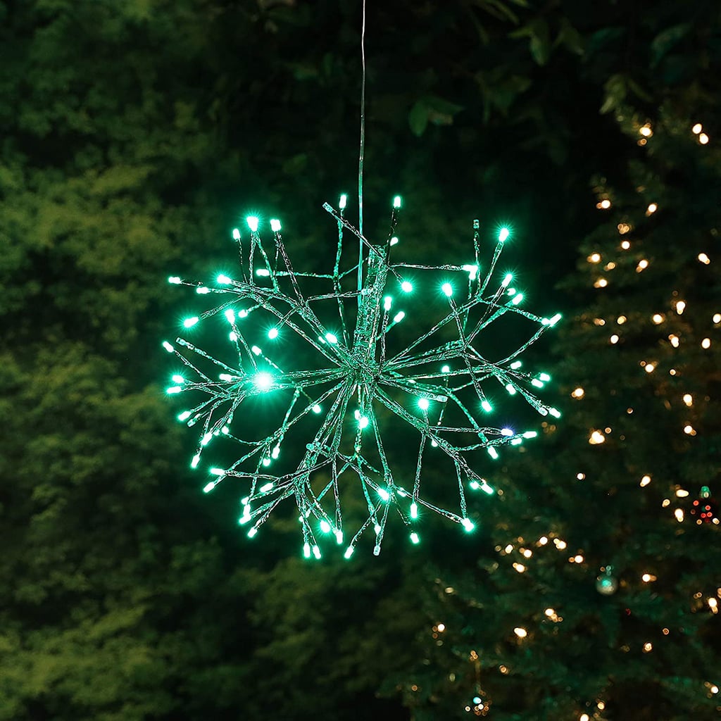 13 in. Tall Hanging Christmas Ball Ornament With LED Lights