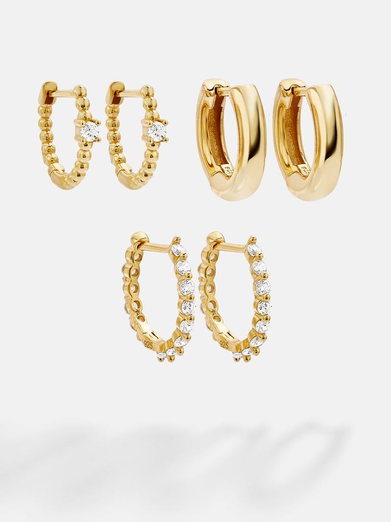An Earring Set: BaubleBar Lauren 18K Gold Earring Set