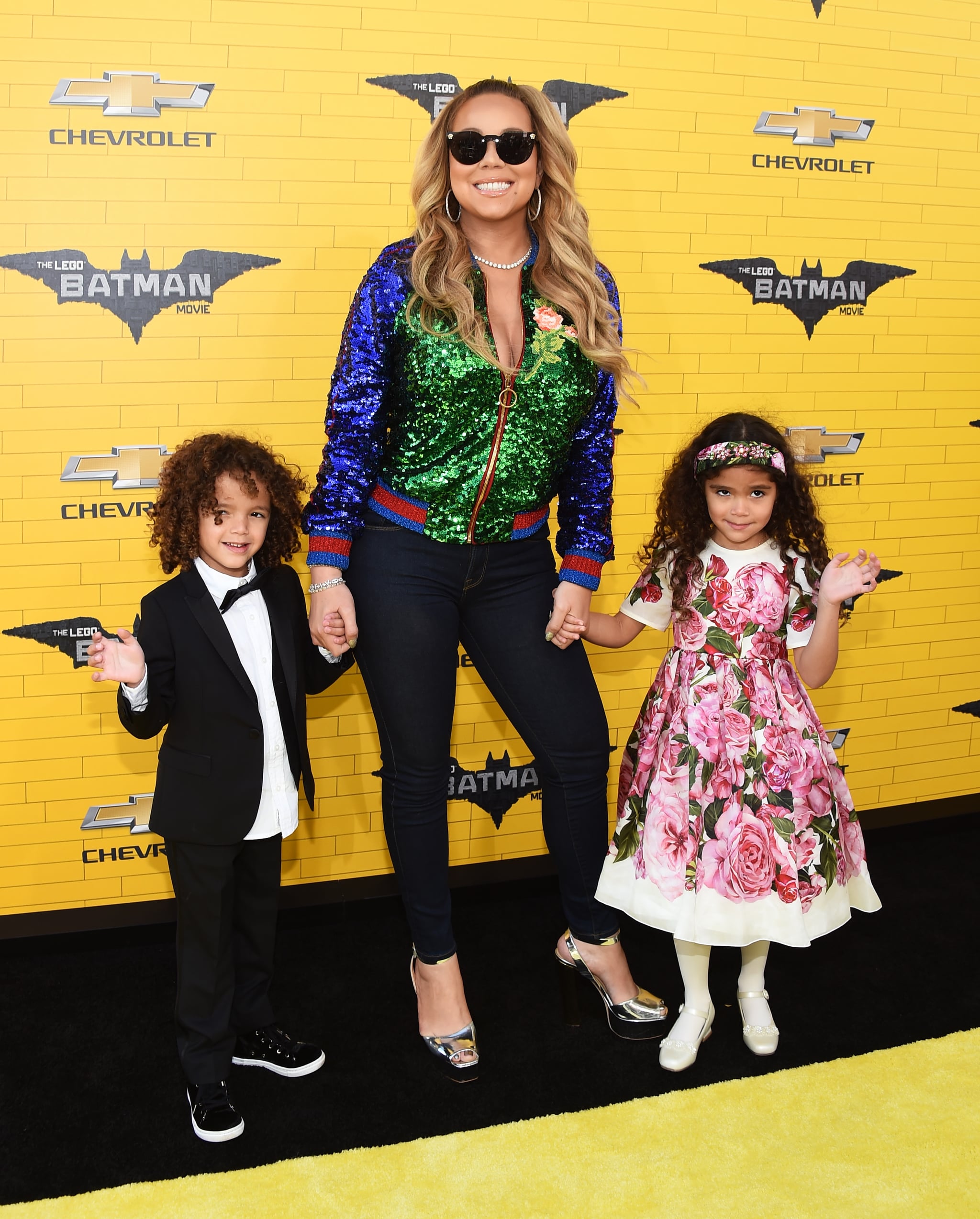 Mariah Carey And Her Kids At The Lego Batman Movie Premiere Popsugar Celebrity