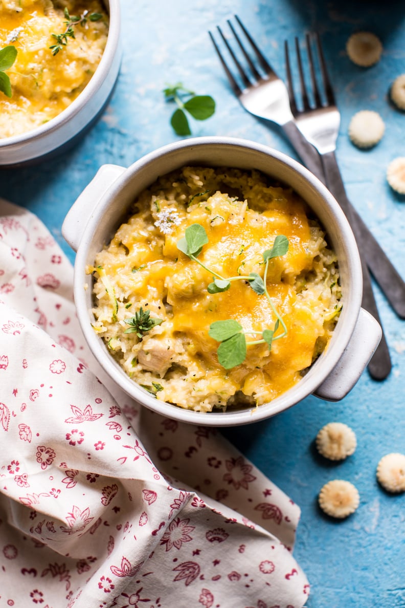 Cheesy Chicken Zucchini Rice Casserole