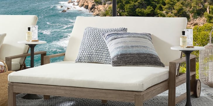 Pottery barn top double chaise cushion