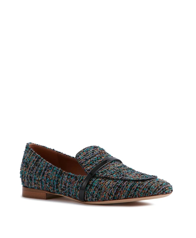 Malone Souliers Jane Tweed Flat Loafers