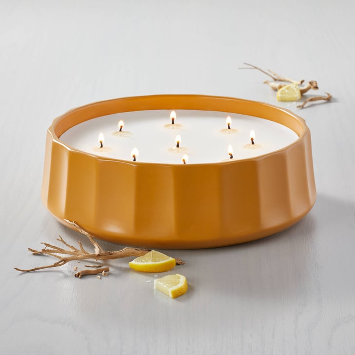 A Citrus Candle Hearth & Hand Golden Hour Fluted Ceramic Candle Best