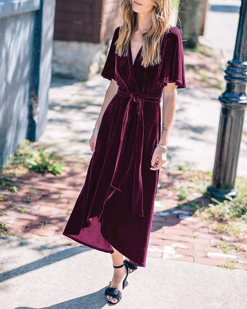 R.Vivimos Velvet Wrap Dress