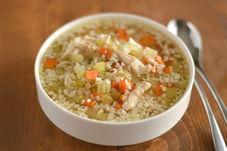 Chicken and Cauliflower Rice Soup | POPSUGAR Fitness