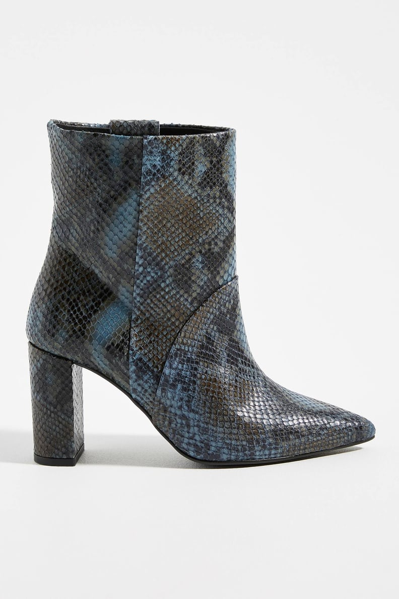 Chio Snake-Printed Ankle Boots