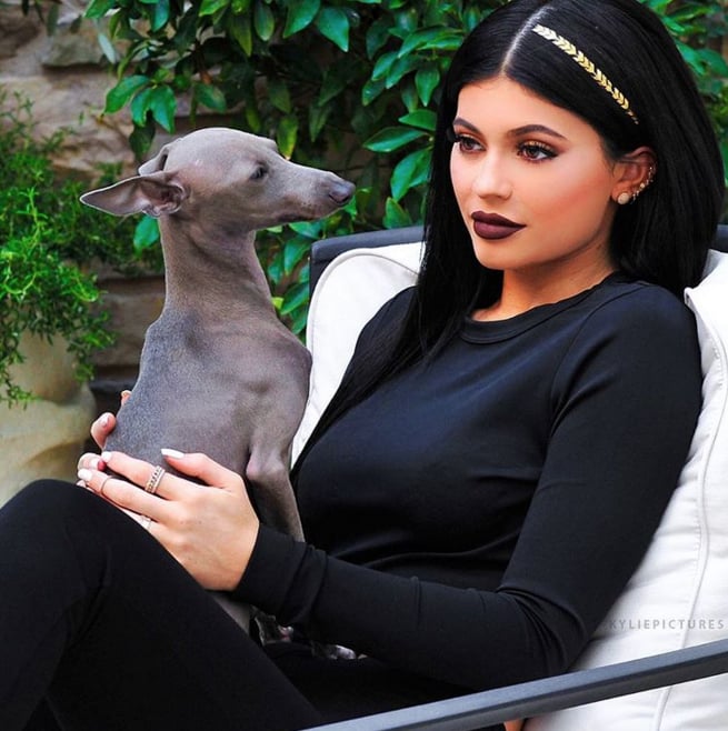 Kylie Jenner Wearing Hair Tattoos